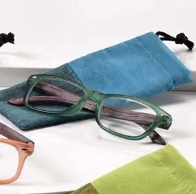 ' 2.00 Spring Hinge Glasses with Case-Teal