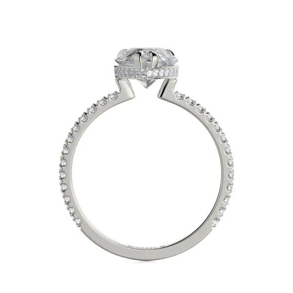 0.33ctw Pear Diamond Engagement Ring