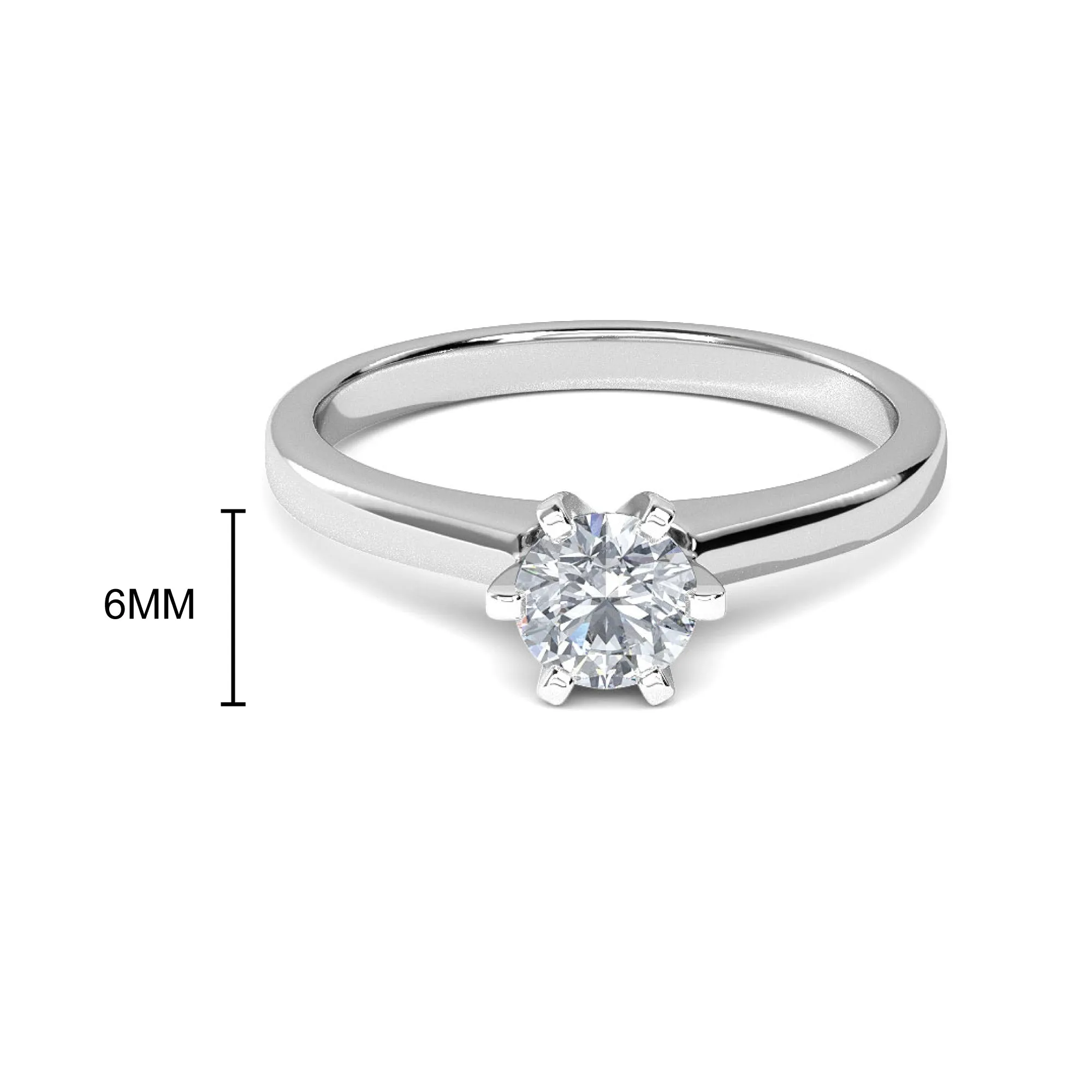 0.50 CT Lyric Solitaire Ring