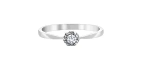 10K White Gold "Illuminaire" Diamond Engagement Ring