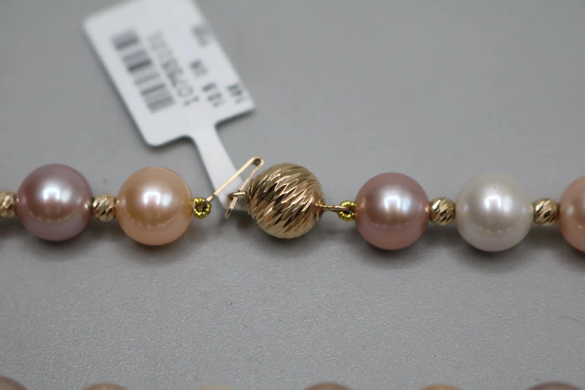 14K Yellow Gold Freshwater Pearl Bracelet (19.5 centimeters or 7.5 Inches)