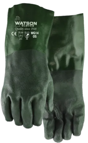 14" Dura Dip Gloves, Green