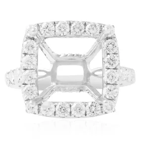 18K White Gold 2.20ct Engagement Ring Setting