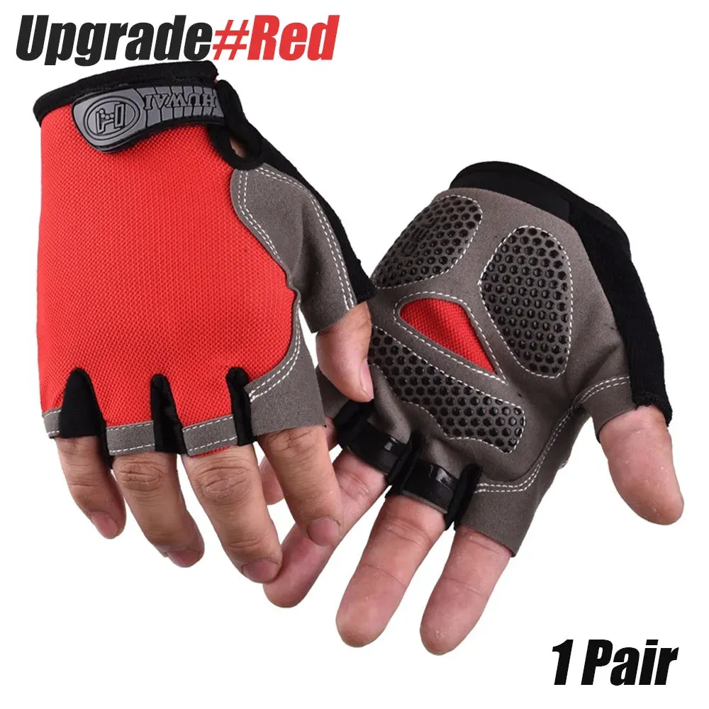 1Pair Cycling Bike Gloves for Men/Women- Half Finger Road Bike MTB Bicycle Gloves-for Workout/Motorcycle/Gym/Training/Outdoor