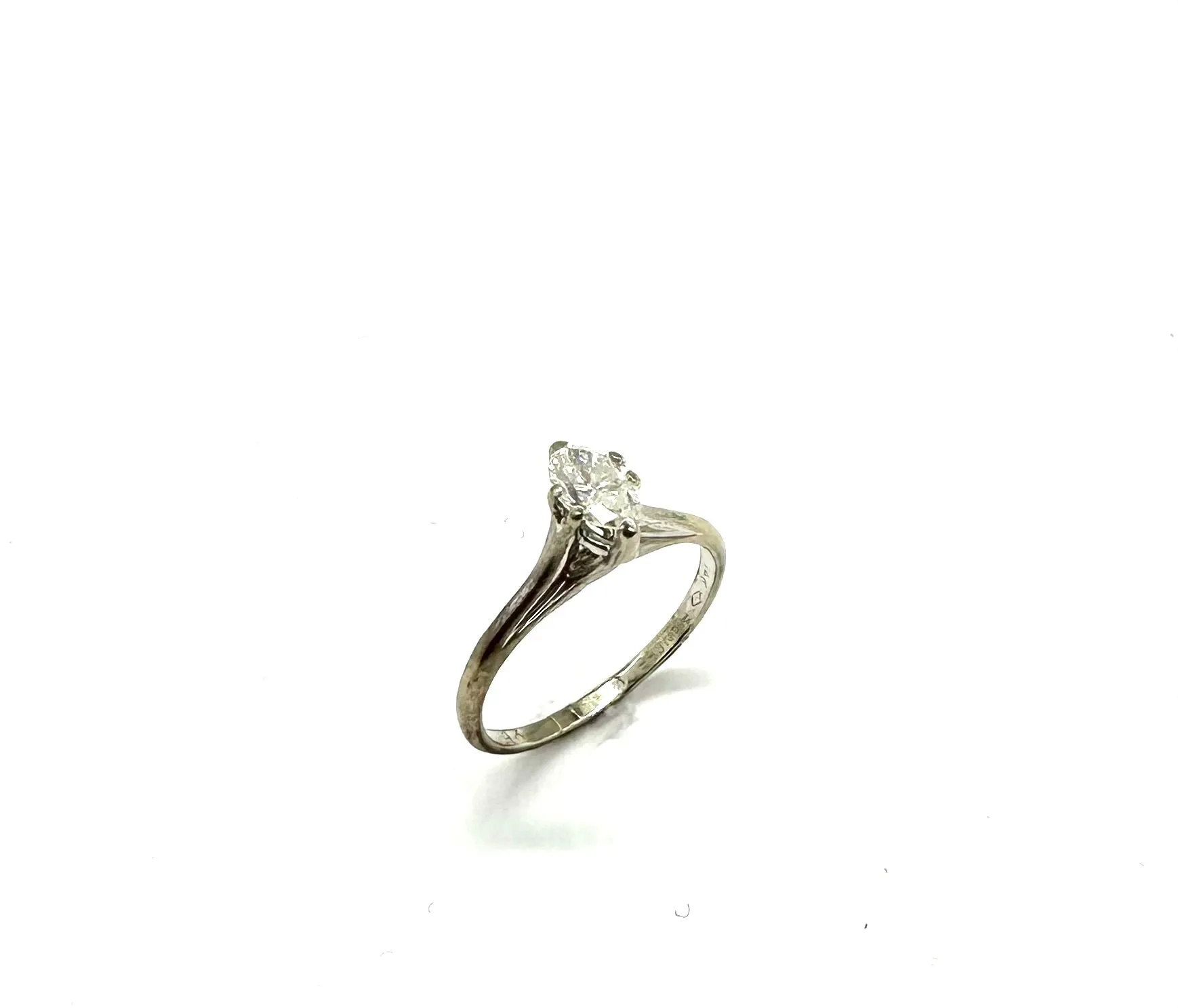 43 PT Marquis Diamond Solitaire Ring