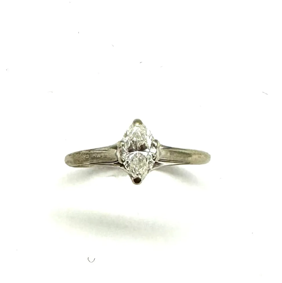 43 PT Marquis Diamond Solitaire Ring