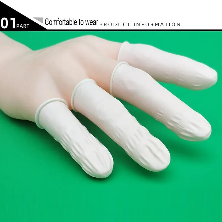 50pcs/bag Latex Anti-static Finger Cot (White)