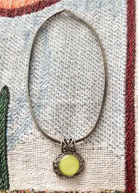 80's Green Pendant Choker