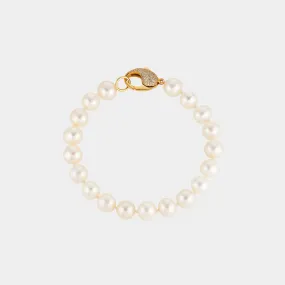 8MM GENUINE FRESHWATER PEARL LINE BRACELET