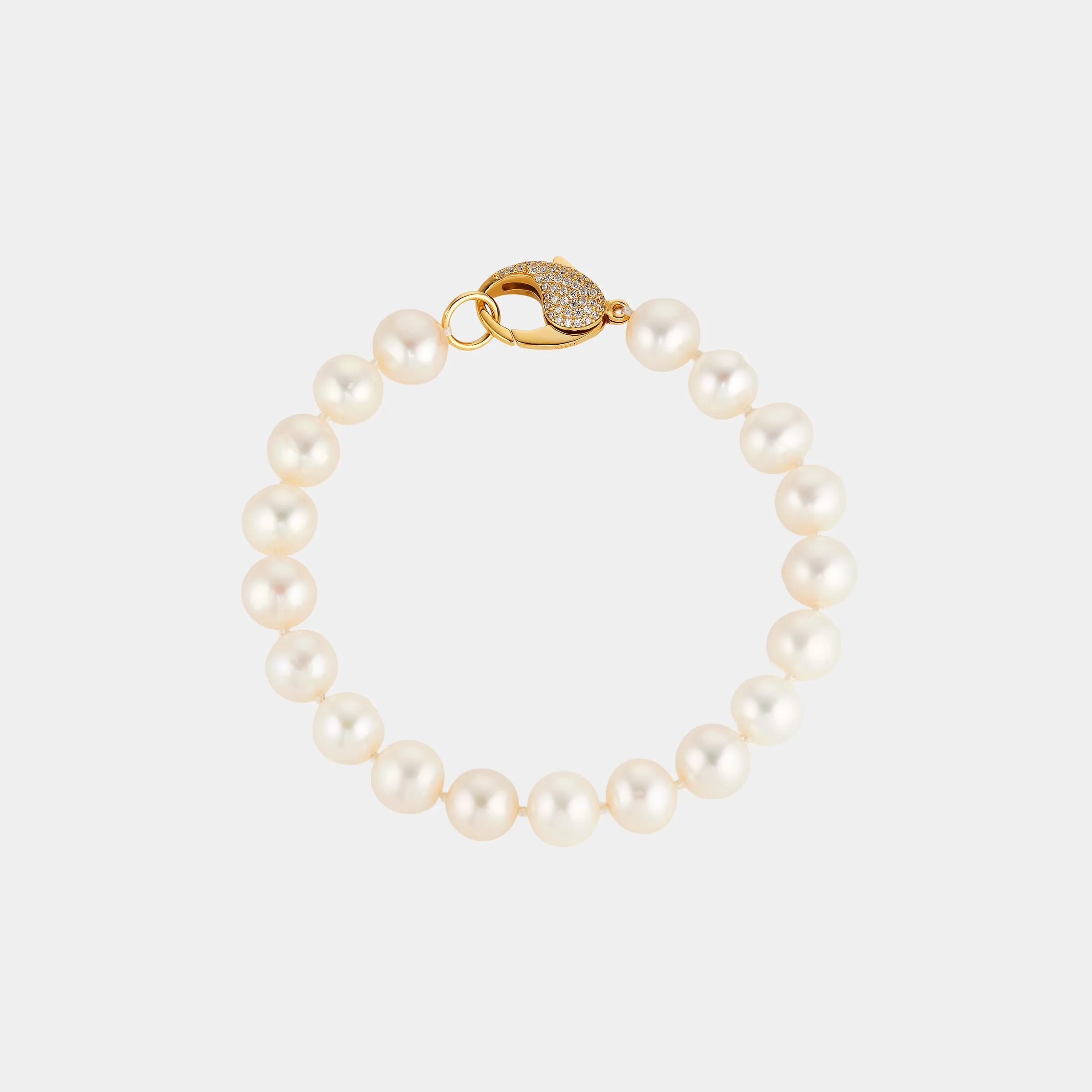 8MM GENUINE FRESHWATER PEARL LINE BRACELET