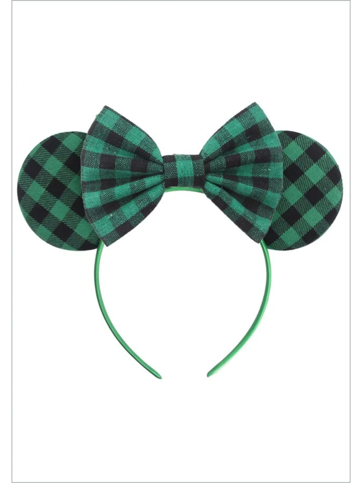 Adorably Me Plaid Mouse Ears Headband