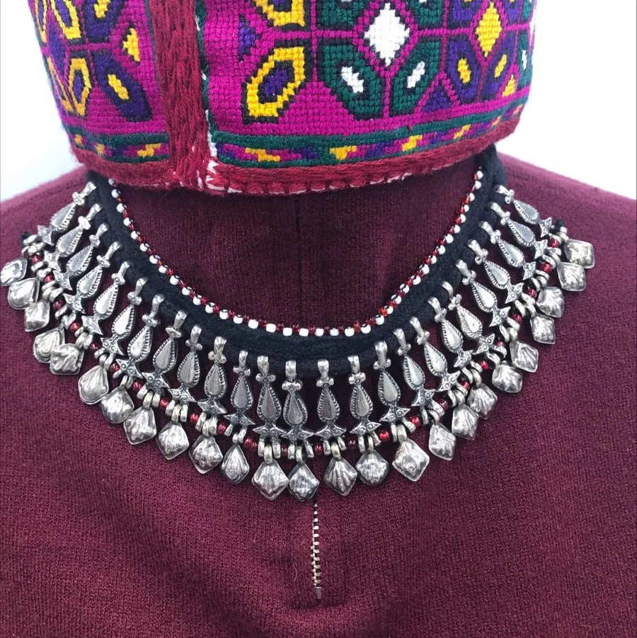 Afghani Tribal Choker Boho Necklace