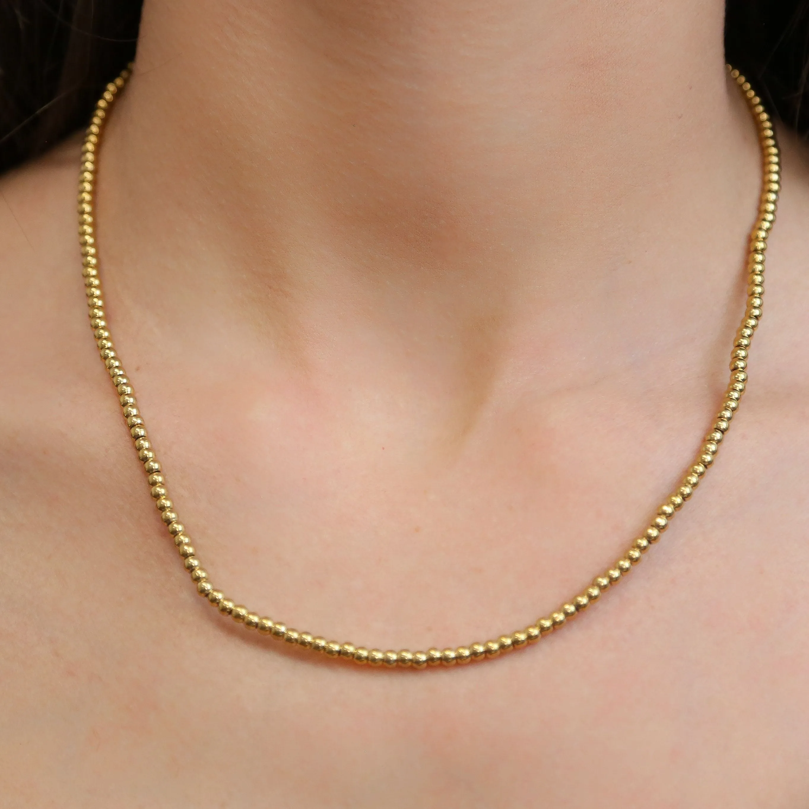 ALORA - Gold ball Choker Necklace