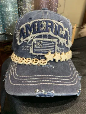 America Gunmetal Trucker Cap- Denim