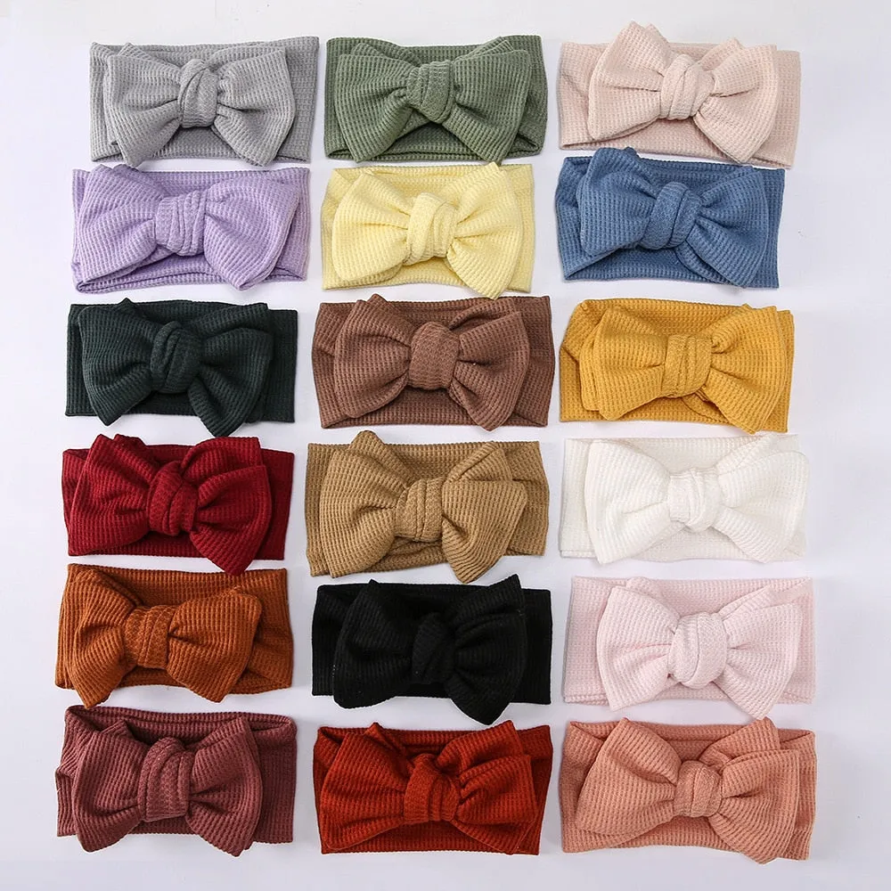 Baby Headband Baby Hair Accessories Headwear Baby Bow for Child Bowknot Turban for Kids Elastic Headwrap