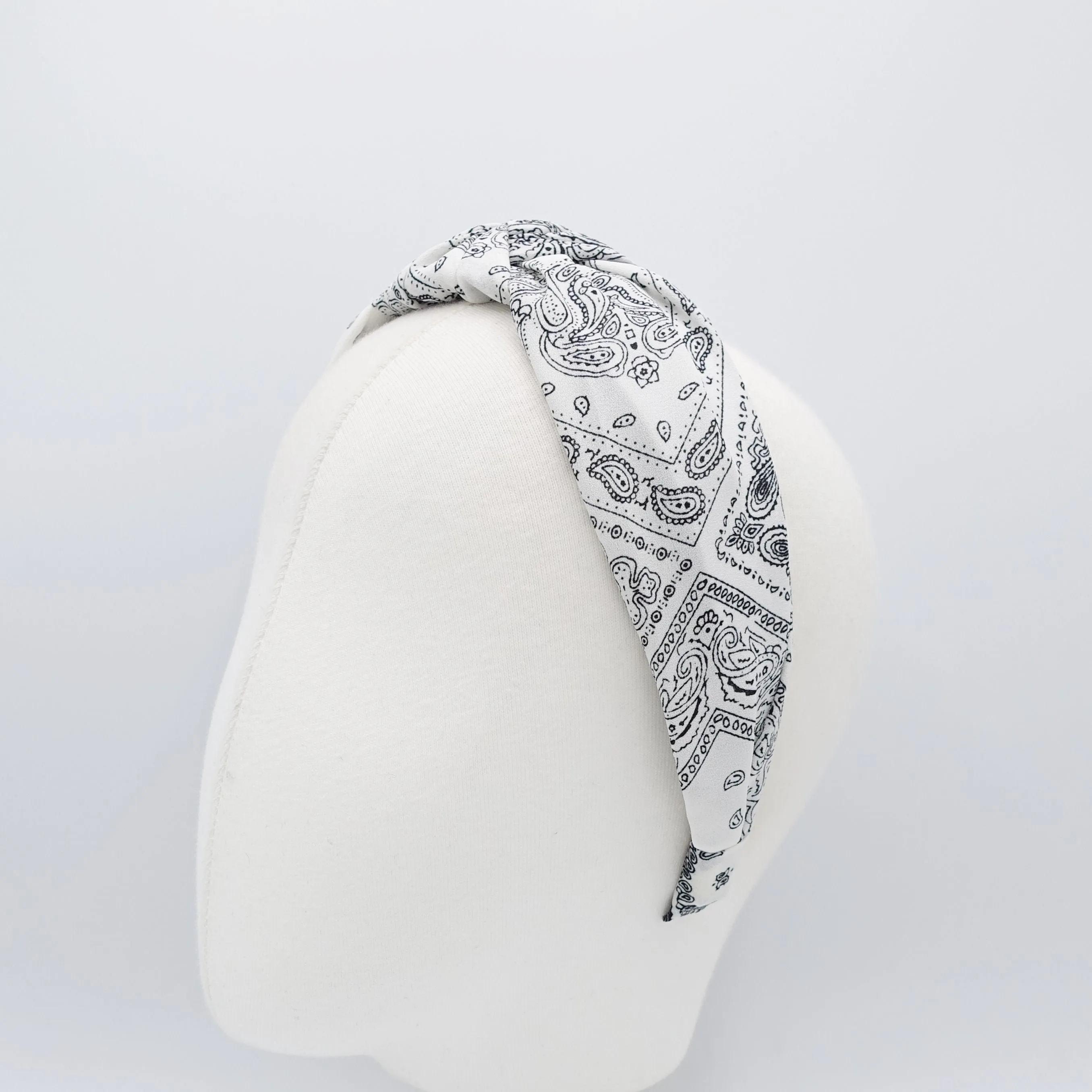 bandana headband paisley knotted hairband women hair accessory