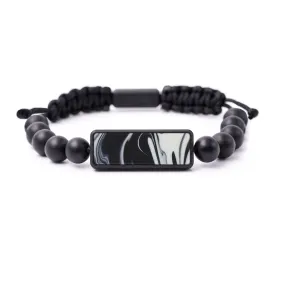 Bead ResinArt Bracelet - Hezzie (Black & White, 588622)