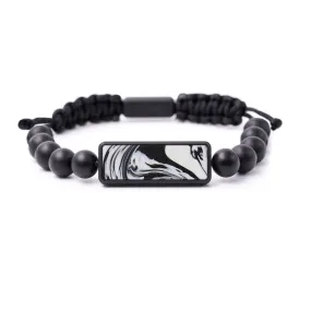 Bead ResinArt Bracelet - Myno (Black & White, 594924)