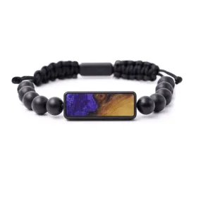 Bead Wood Resin Bracelet - Ali (Purple, 590320)