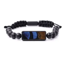 Bead Wood Resin Bracelet - Lanette (Dark Blue, 579789)