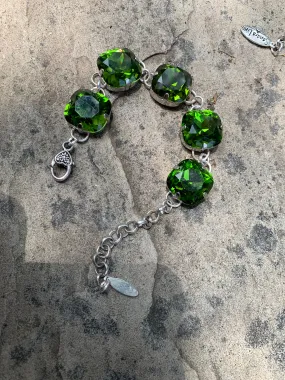 Bethany Crystal Bracelet - Green