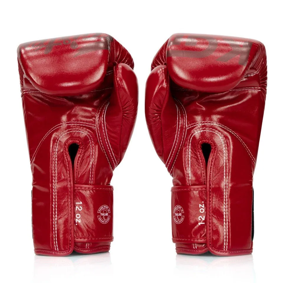 BGV Fairtex X KGP Red Velcro Boxing Gloves