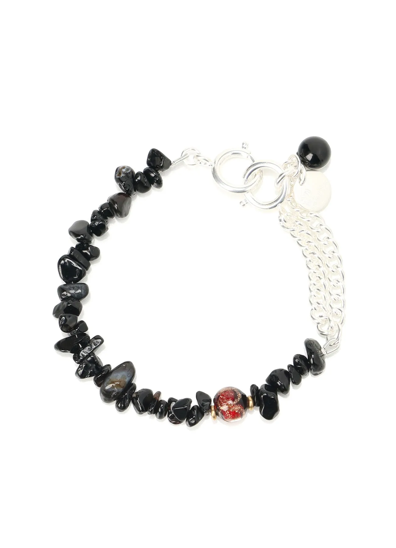 BLACK ONYX BEADS BRACELET