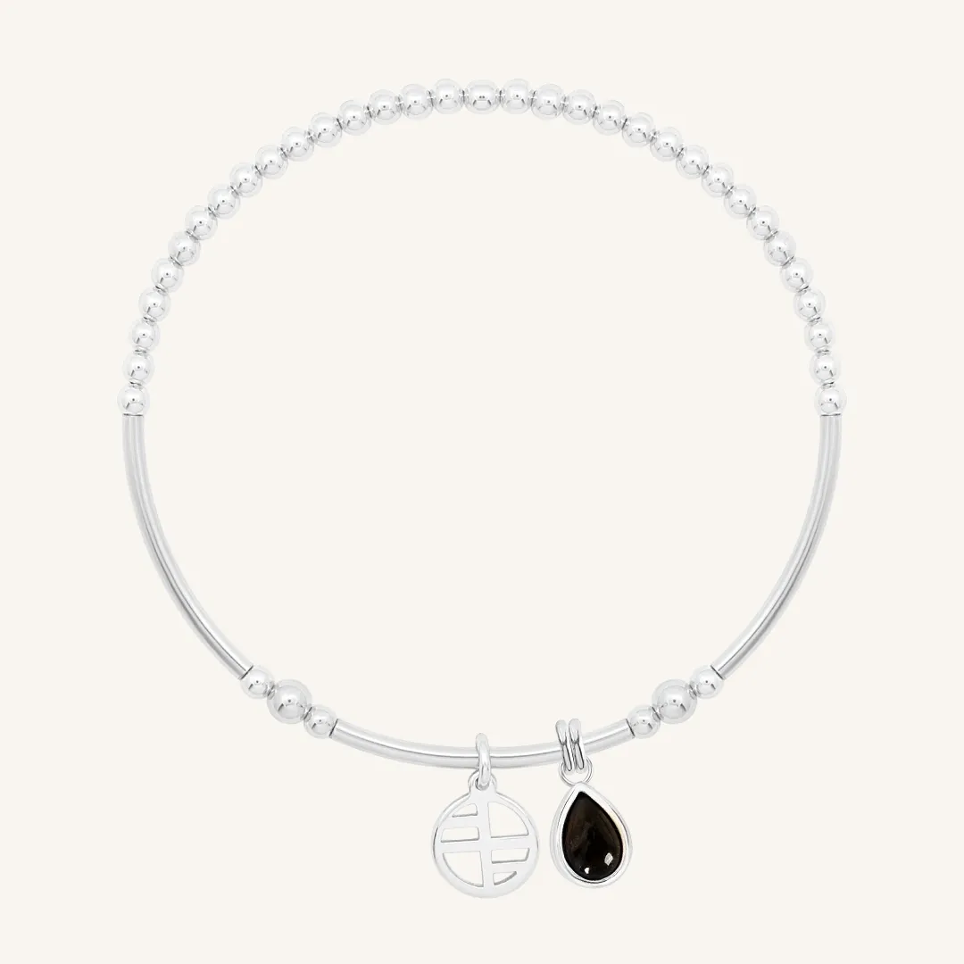 Black Onyx Trove Charm Bracelet