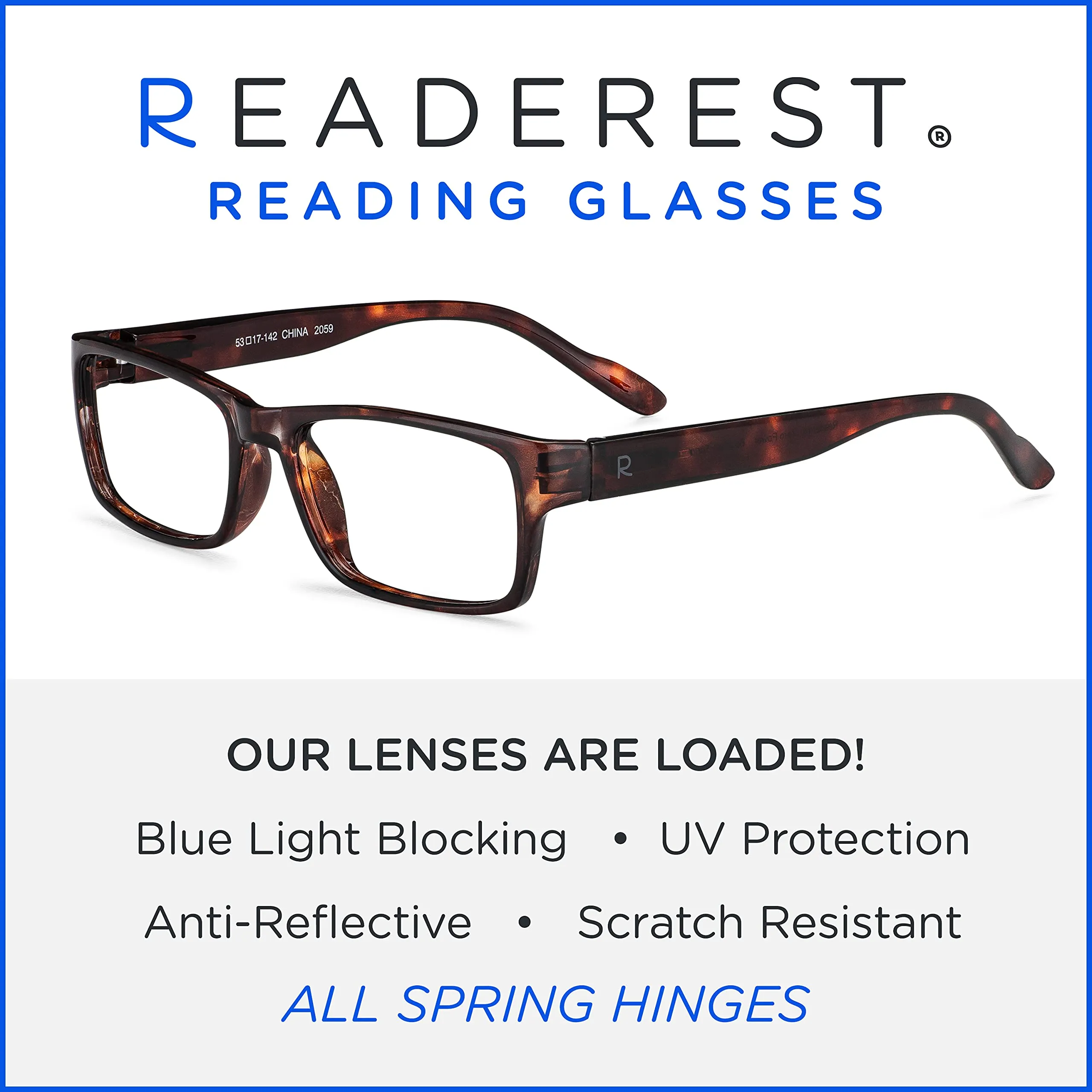 Blue-Light-Blocking-Reading-Glasses-Bourbon-Tortoise-3-75-Magnification Anti Glare