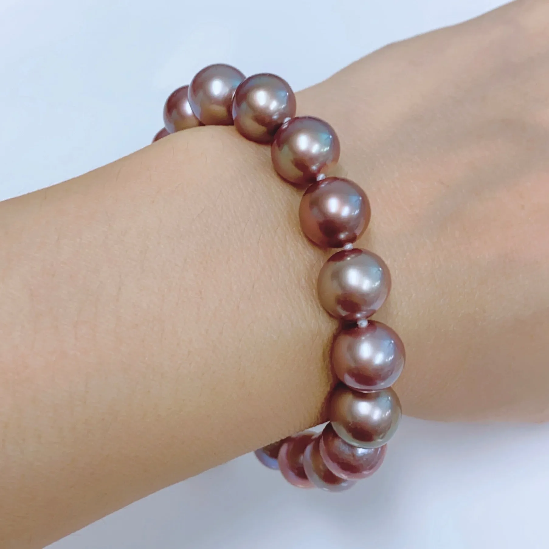 Bracelet CORA - lavender Edison pearls (B458)