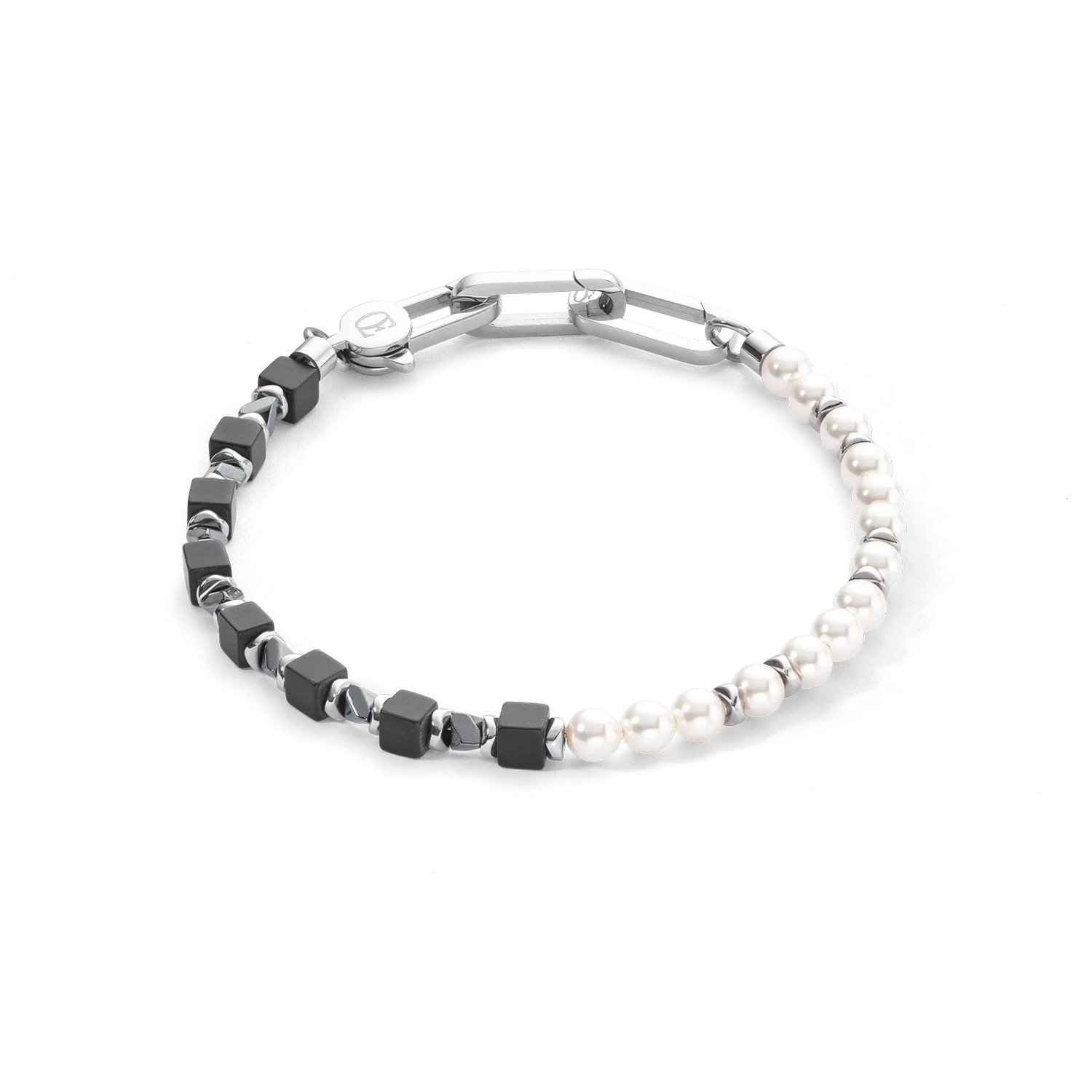 Bracelet Precious Fusion Pearls black