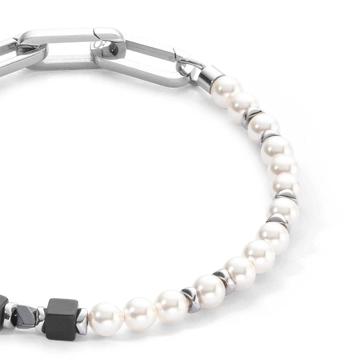 Bracelet Precious Fusion Pearls black