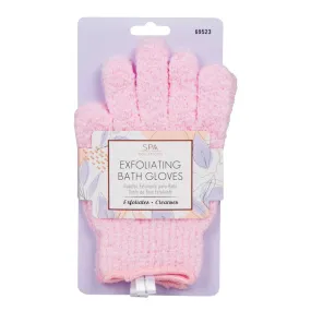 Cala Exfoliating Bath Gloves: Pink