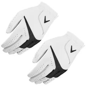 Callaway Weather Spann Golf Gloves (2 Pack) - White