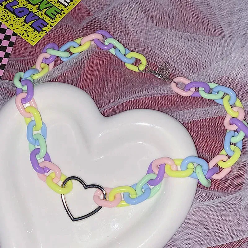 Candycore Heart Choker