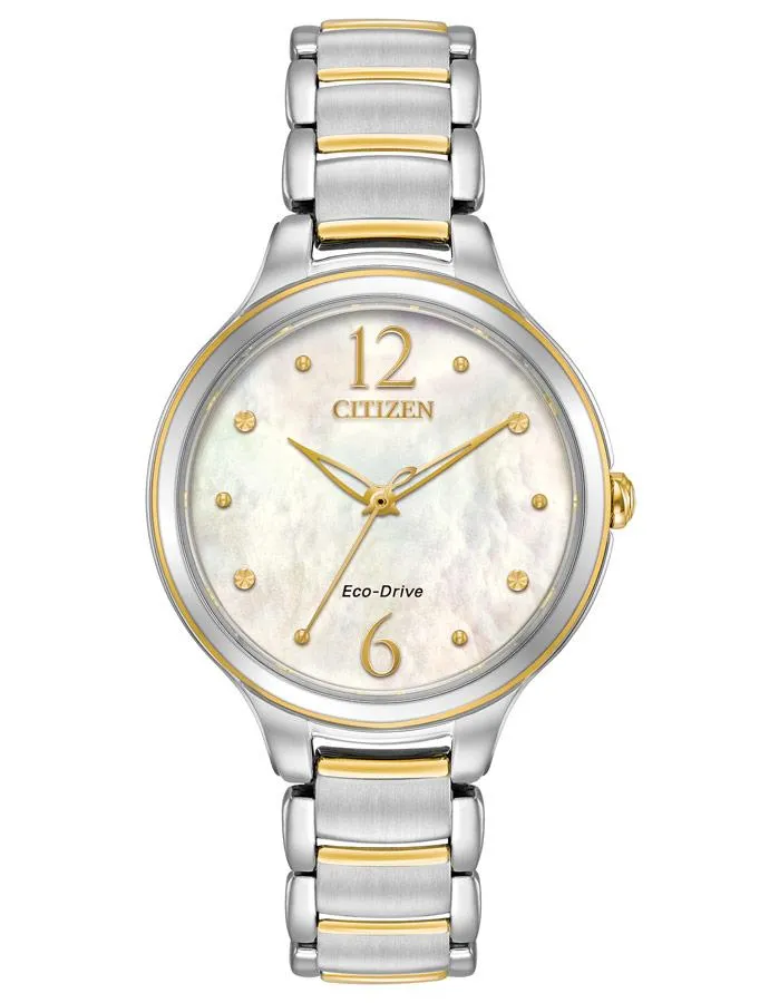 Citizen L Womens Eco-Drive Watch - Two-Tone - Bracelet - MOP Dial - 50m