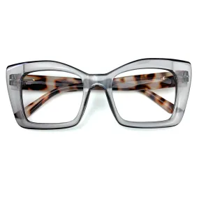 Cleo Grey Reading Glasses