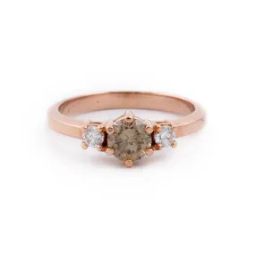 Cognac Gold Engagement Ring