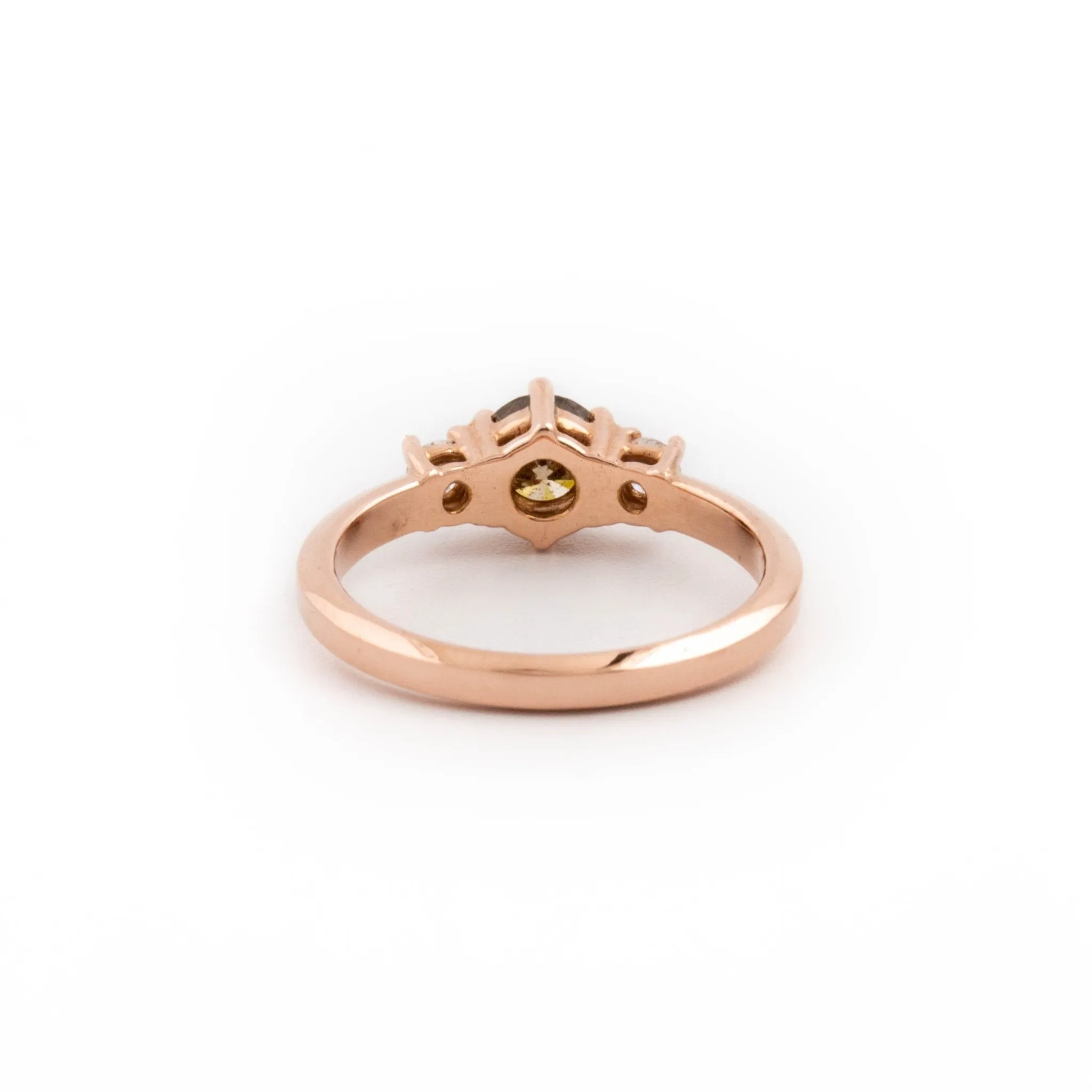 Cognac Gold Engagement Ring