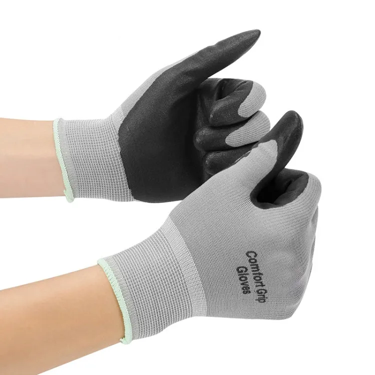 Comfortable Non-slip Wear-resistant Nitrile Rubber Electrician Working Gloves, Size: XL