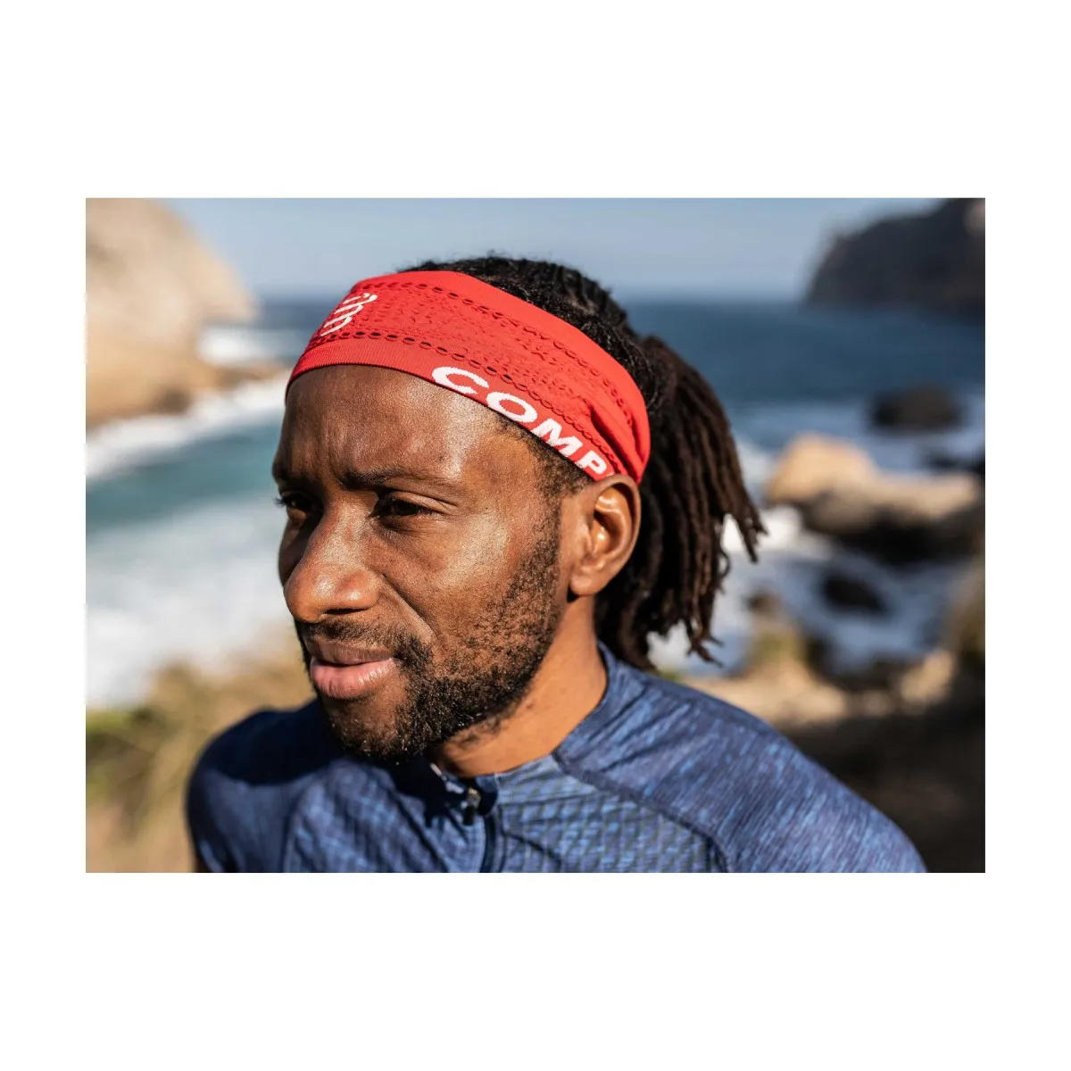 Compressport On/Off Thin Headband Red