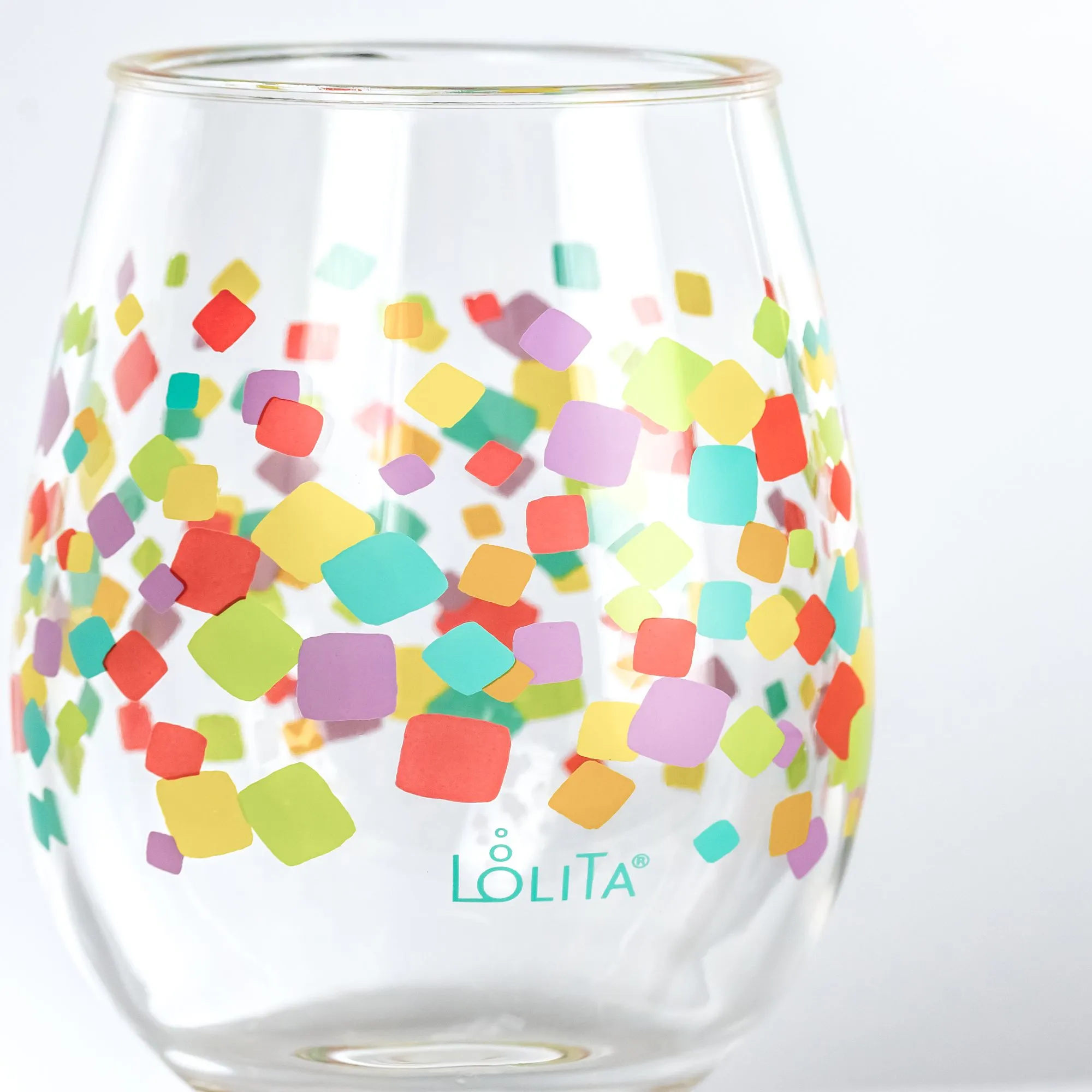 Confetti Acrylic Stemless Set