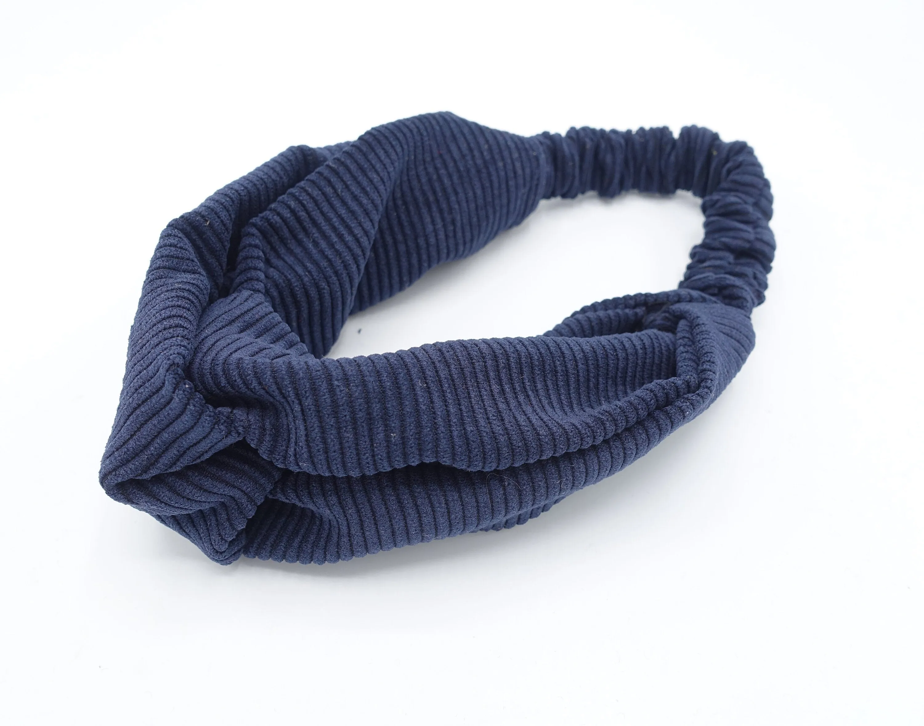 corduroy cross turban headband Autumn basic casual hairband for women