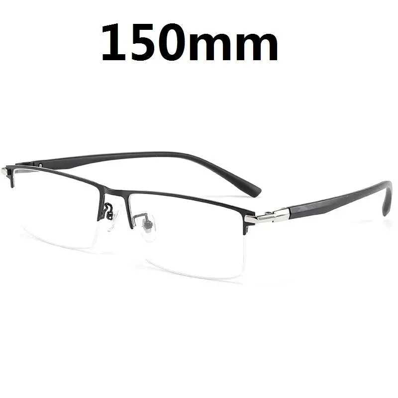 Cubojue Unisex Semi Rim Large Square Alloy Plus Reading Glasses 3016