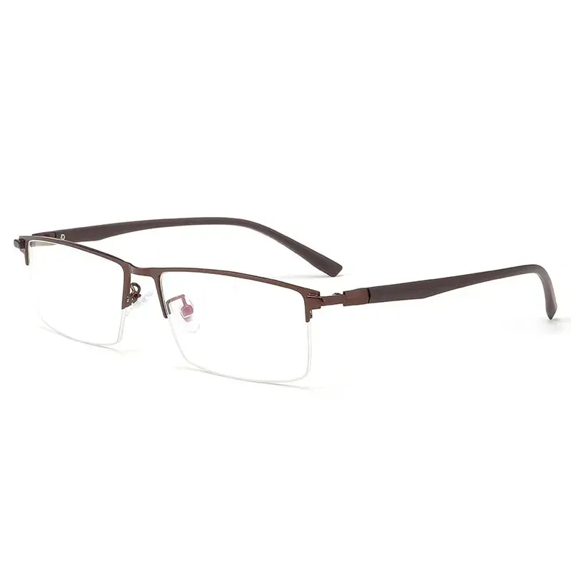 Cubojue Unisex Semi Rim Large Square Alloy Plus Reading Glasses 3016