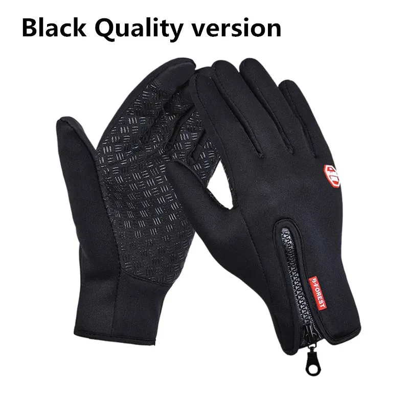 Cycling Gloves Winter Outdoor Sports Touch Screen Autumn Men Women Plus Velvet Warmth Water Repellent Riding Windproof Glove