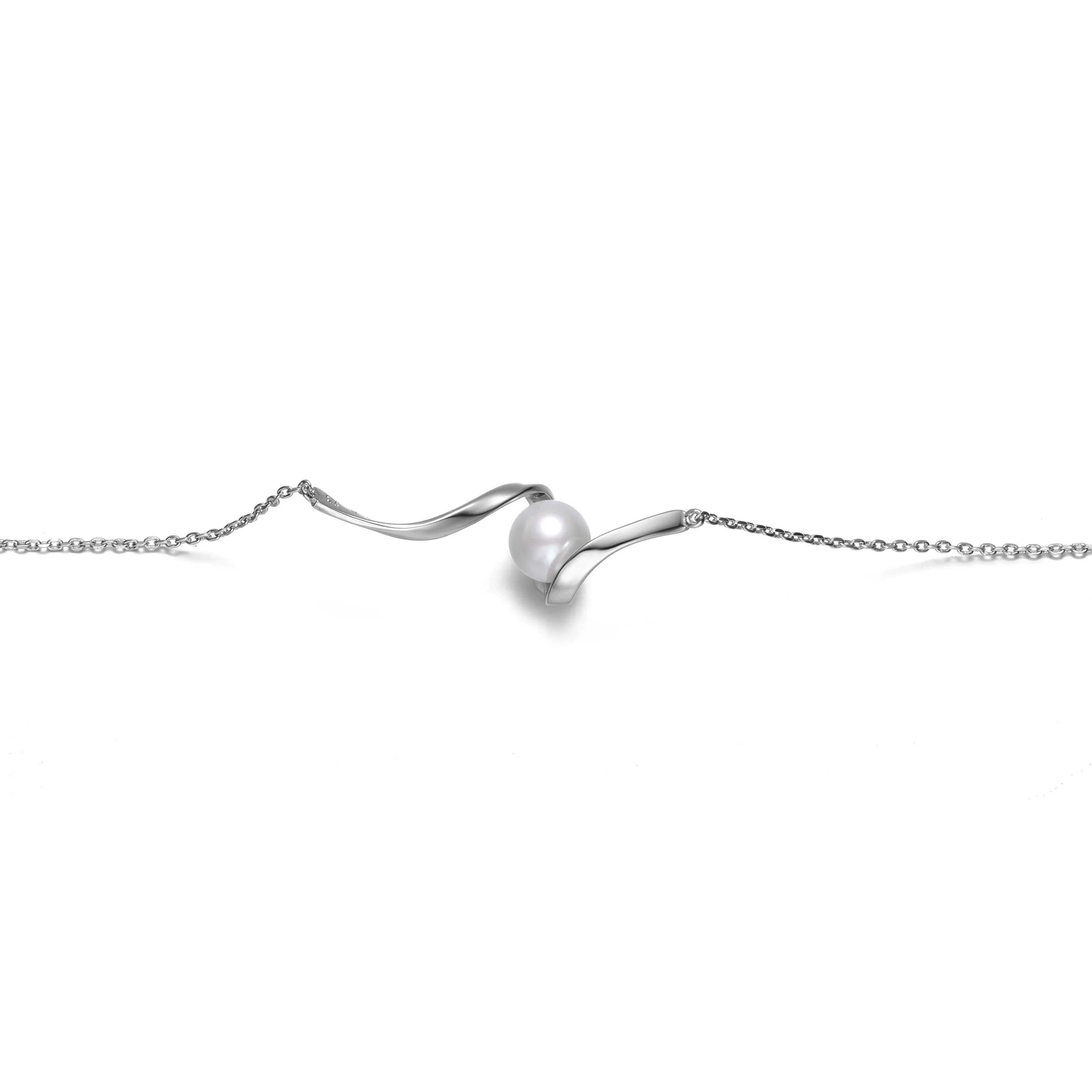 Delphine Pearl Ribbon Bracelet 