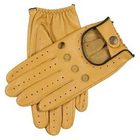 Dents Delta Contrasing Driving Gloves - Cork/Black