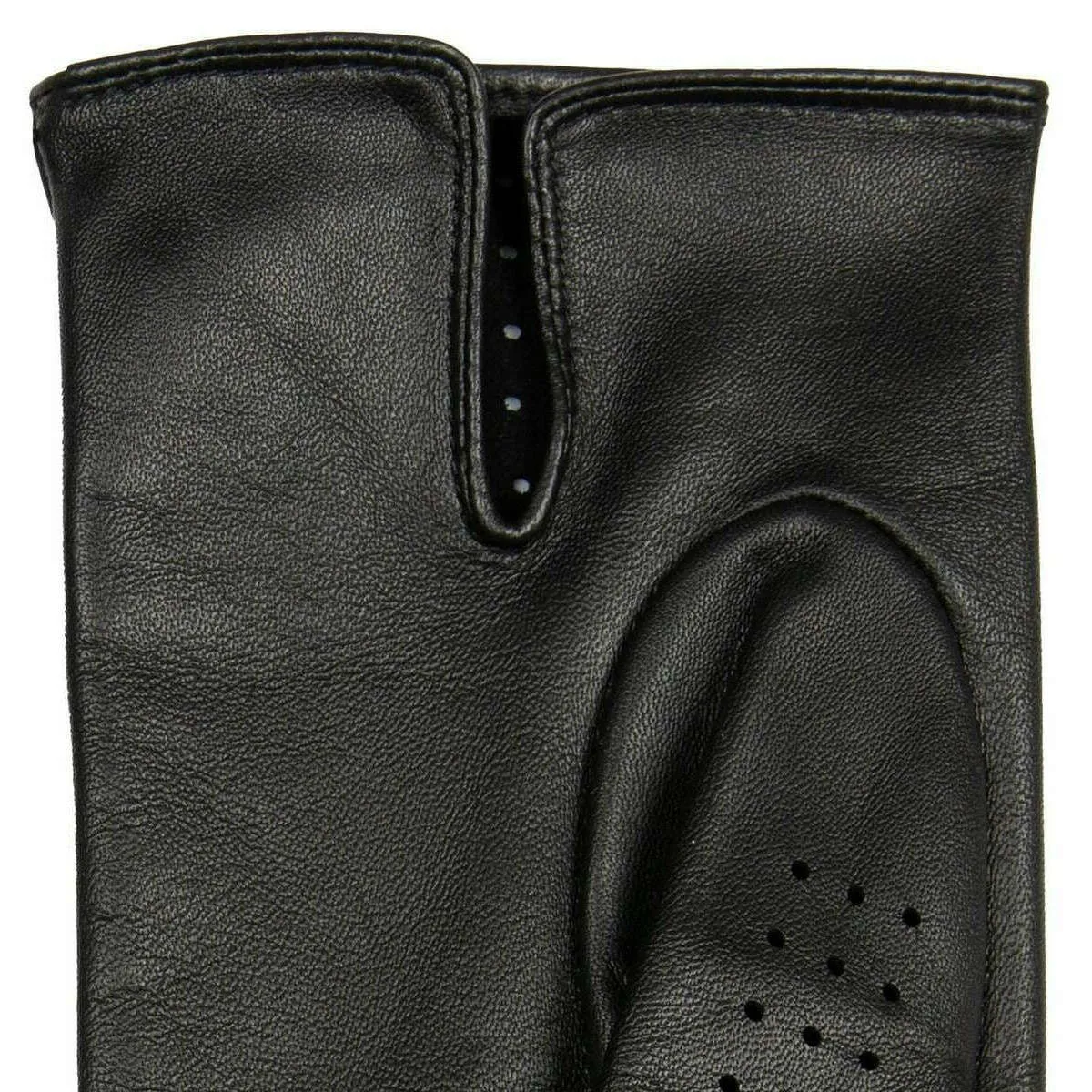 Dents Florence Perforated Leather Gloves - Black