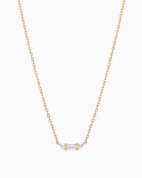 Diamond and White Sapphire Amara Necklace